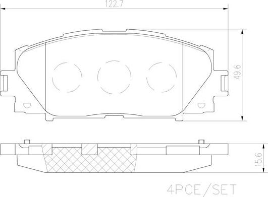 Brembo P83106N - Гальмівні колодки, дискові гальма autozip.com.ua