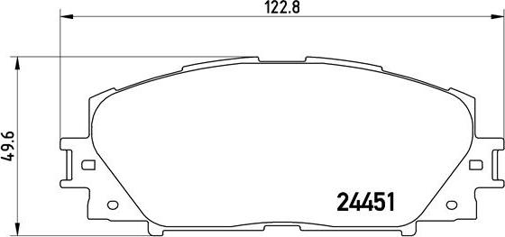 Brembo P 83 106 - Гальмівні колодки, дискові гальма autozip.com.ua