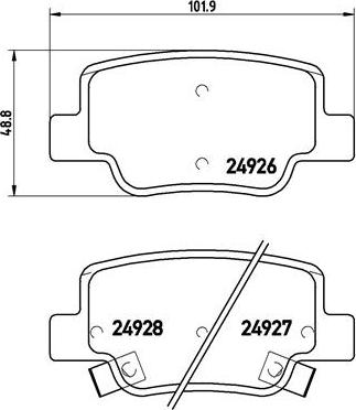 Brembo P 83 114 - Гальмівні колодки, дискові гальма autozip.com.ua