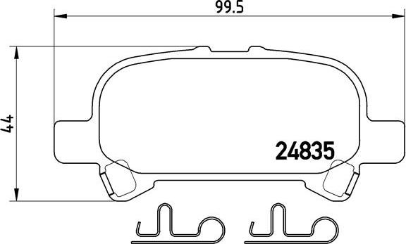 Brembo P 83 110 - Гальмівні колодки, дискові гальма autozip.com.ua