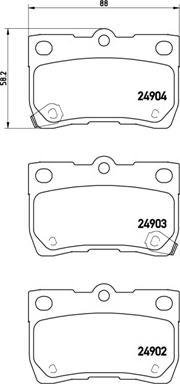 Brembo P 83 113 - Гальмівні колодки, дискові гальма autozip.com.ua