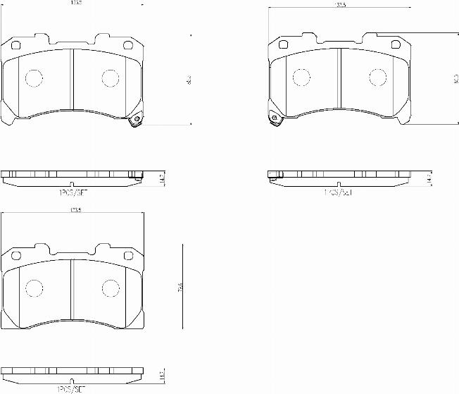 Brembo P83184N - Гальмівні колодки, дискові гальма autozip.com.ua