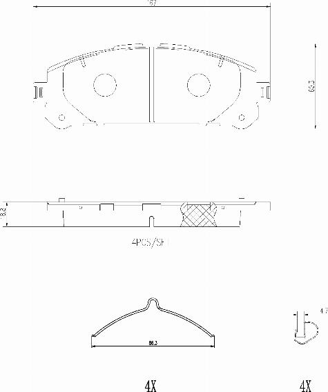 Brembo P 83 188 - Гальмівні колодки, дискові гальма autozip.com.ua