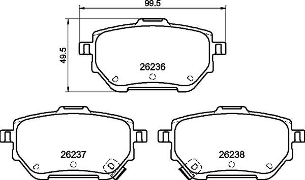 Brembo P 83 182 - Гальмівні колодки, дискові гальма autozip.com.ua