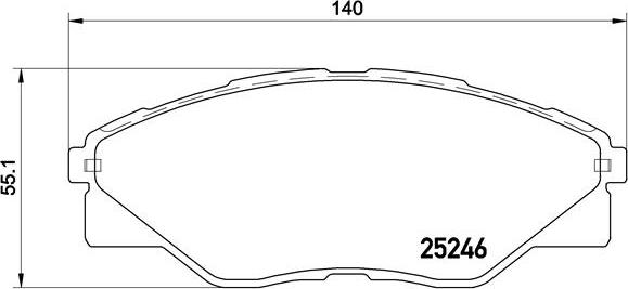 Brembo P 83 137 - Гальмівні колодки, дискові гальма autozip.com.ua