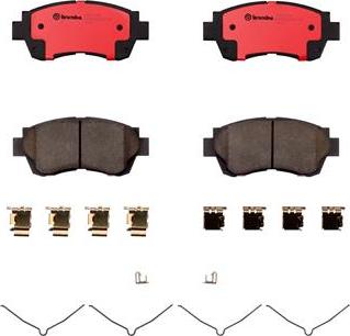 Brembo P83121N - Гальмівні колодки, дискові гальма autozip.com.ua