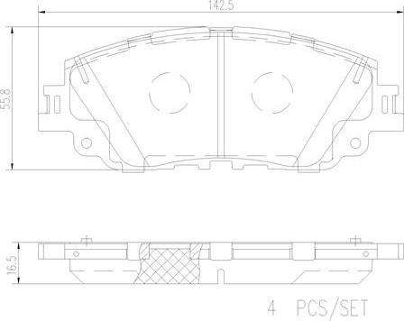 Brembo P83172N - Гальмівні колодки, дискові гальма autozip.com.ua