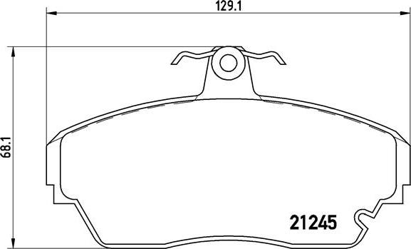 Brembo P 82 001 - Гальмівні колодки, дискові гальма autozip.com.ua