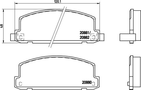 Brembo P 34 002 - Гальмівні колодки, дискові гальма autozip.com.ua