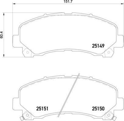 Brembo P 34 007 - Гальмівні колодки, дискові гальма autozip.com.ua