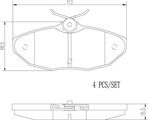 Brembo P36015N - Гальмівні колодки, дискові гальма autozip.com.ua