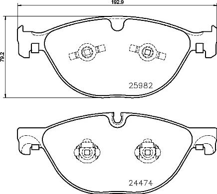 Brembo P 36 029 - Гальмівні колодки, дискові гальма autozip.com.ua