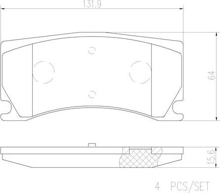 Brembo P36024N - Гальмівні колодки, дискові гальма autozip.com.ua