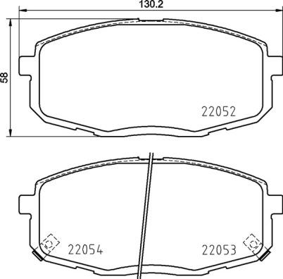 Brembo P 30 099 - Гальмівні колодки, дискові гальма autozip.com.ua