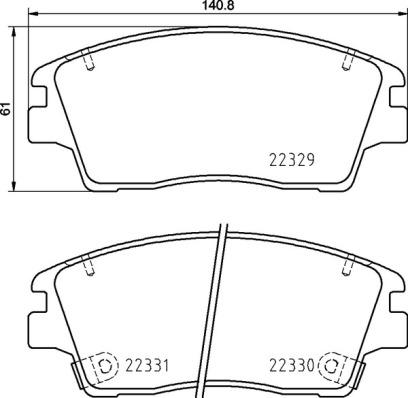 Brembo P 30 096 - Гальмівні колодки, дискові гальма autozip.com.ua