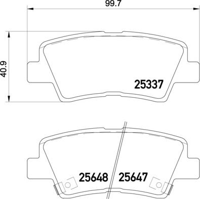 Brembo P 30 054 - Гальмівні колодки, дискові гальма autozip.com.ua