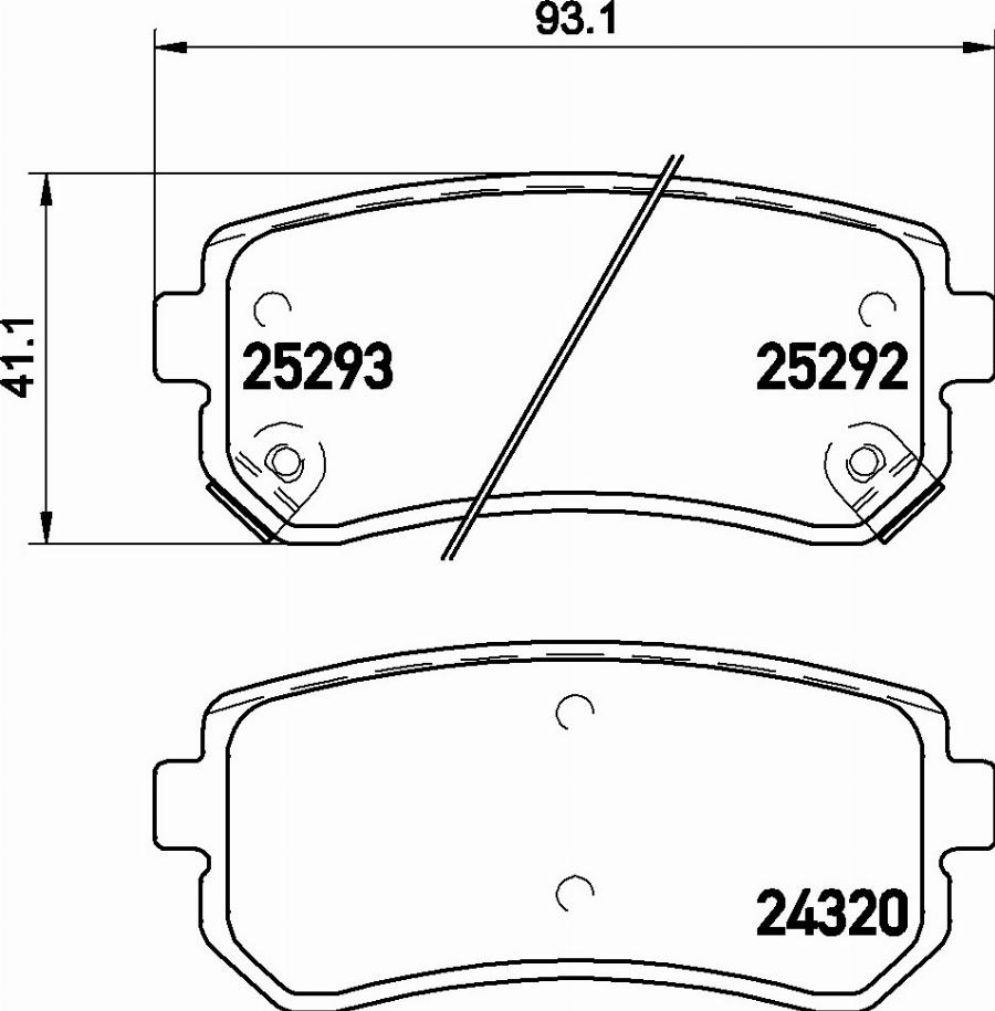 Brembo P 30 051 - Гальмівні колодки, дискові гальма autozip.com.ua