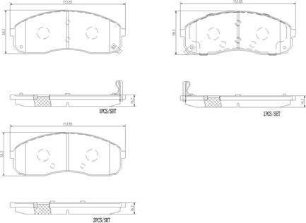 Brembo P30058N - Гальмівні колодки, дискові гальма autozip.com.ua