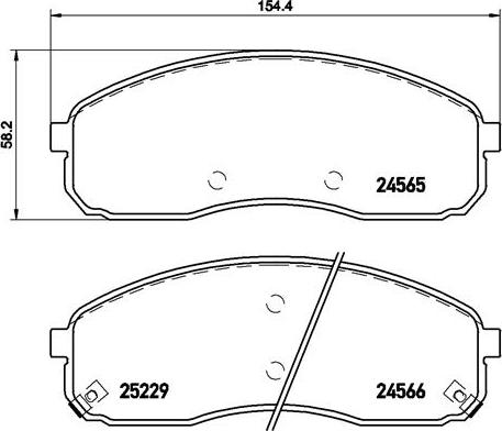 Brembo P 30 058 - Гальмівні колодки, дискові гальма autozip.com.ua