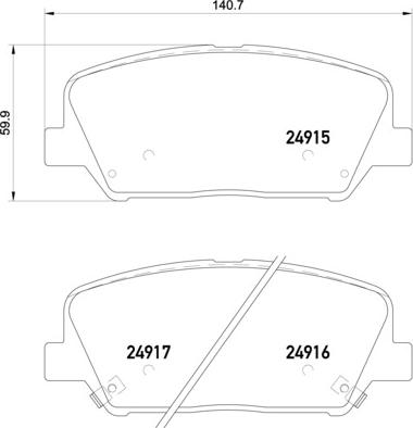 Brembo P 30 065X - Гальмівні колодки, дискові гальма autozip.com.ua