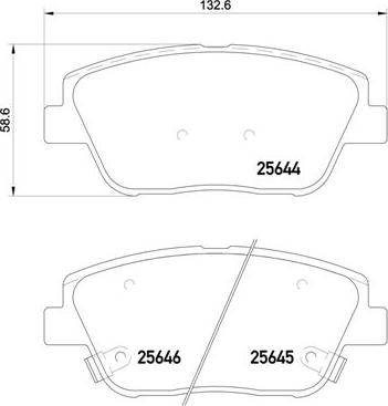 Brembo P 30 066 - Гальмівні колодки, дискові гальма autozip.com.ua