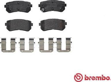 Brembo P 30 068 - Гальмівні колодки, дискові гальма autozip.com.ua