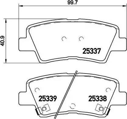 Koreastar KBPK-105 - Гальмівні колодки, дискові гальма autozip.com.ua