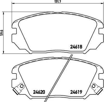 Brembo P 30 031 - Гальмівні колодки, дискові гальма autozip.com.ua