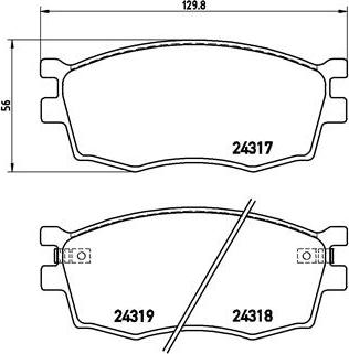 Brembo P 30 026 - Гальмівні колодки, дискові гальма autozip.com.ua