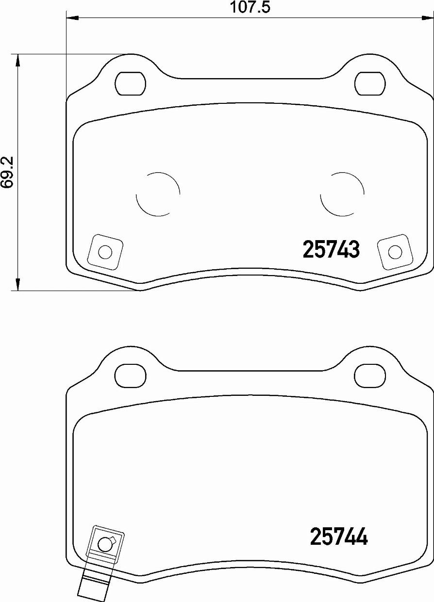 Brembo P 30 074E - Гальмівні колодки, дискові гальма autozip.com.ua