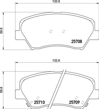 Brembo P 30 073X - Гальмівні колодки, дискові гальма autozip.com.ua