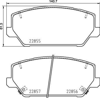 Pagid 8DB 355 037-701 - Гальмівні колодки, дискові гальма autozip.com.ua