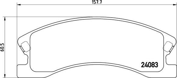 Brembo P 37 008 - Гальмівні колодки, дискові гальма autozip.com.ua