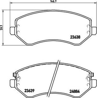 Brembo P 37 007 - Гальмівні колодки, дискові гальма autozip.com.ua