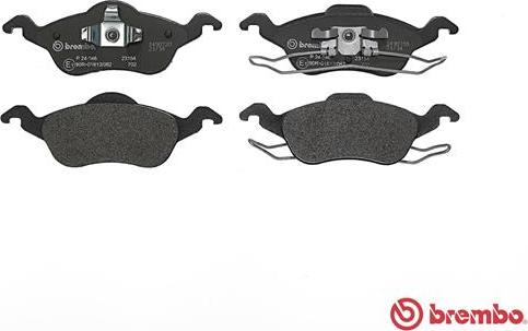 Brembo P 24 046 - Гальмівні колодки, дискові гальма autozip.com.ua