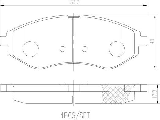 Brembo P24048N - Гальмівні колодки, дискові гальма autozip.com.ua