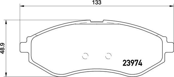 Brembo P 24 048 - Гальмівні колодки, дискові гальма autozip.com.ua