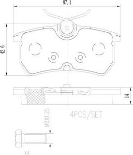 Brembo P24047N - Гальмівні колодки, дискові гальма autozip.com.ua