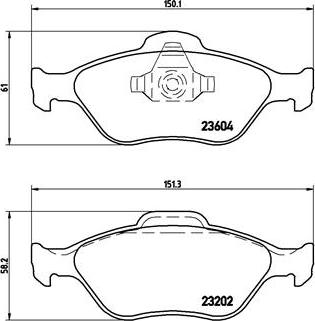 Brembo P 24 055X - Гальмівні колодки, дискові гальма autozip.com.ua