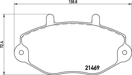 Brembo P 24 050 - Гальмівні колодки, дискові гальма autozip.com.ua