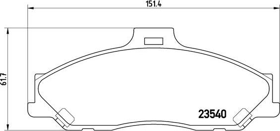 Brembo P 24 051 - Гальмівні колодки, дискові гальма autozip.com.ua