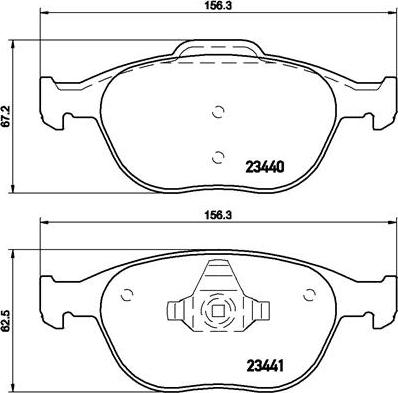 Brembo P 24 058 - Гальмівні колодки, дискові гальма autozip.com.ua