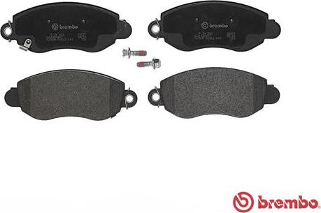 Brembo P 24 052 - Гальмівні колодки, дискові гальма autozip.com.ua