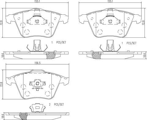 Brembo P24057N - Гальмівні колодки, дискові гальма autozip.com.ua