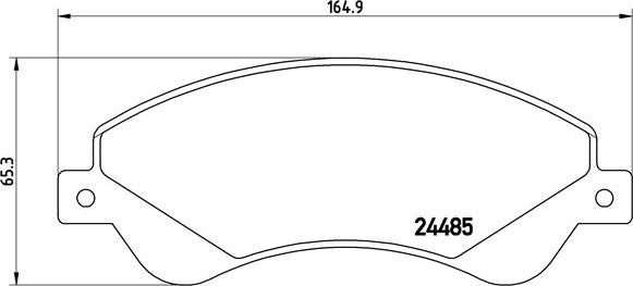 Brembo P 24 065 - Гальмівні колодки, дискові гальма autozip.com.ua