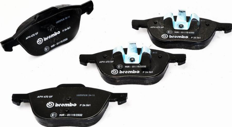 Brembo P 24 061 - Гальмівні колодки, дискові гальма autozip.com.ua