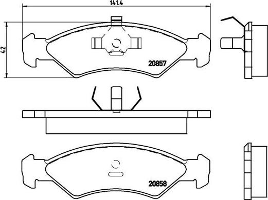 Brembo P 24 016 - Гальмівні колодки, дискові гальма autozip.com.ua