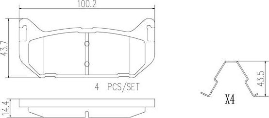 Brembo P24036N - Гальмівні колодки, дискові гальма autozip.com.ua