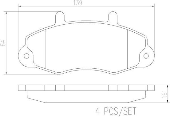 Brembo P24032N - Гальмівні колодки, дискові гальма autozip.com.ua