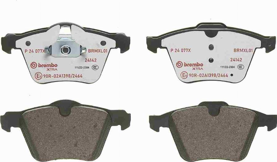 Brembo P 24 077X - Гальмівні колодки, дискові гальма autozip.com.ua